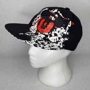 Disney‎ Parks Angry Mickey Mouse Graffiti Fitted Baseball Hat